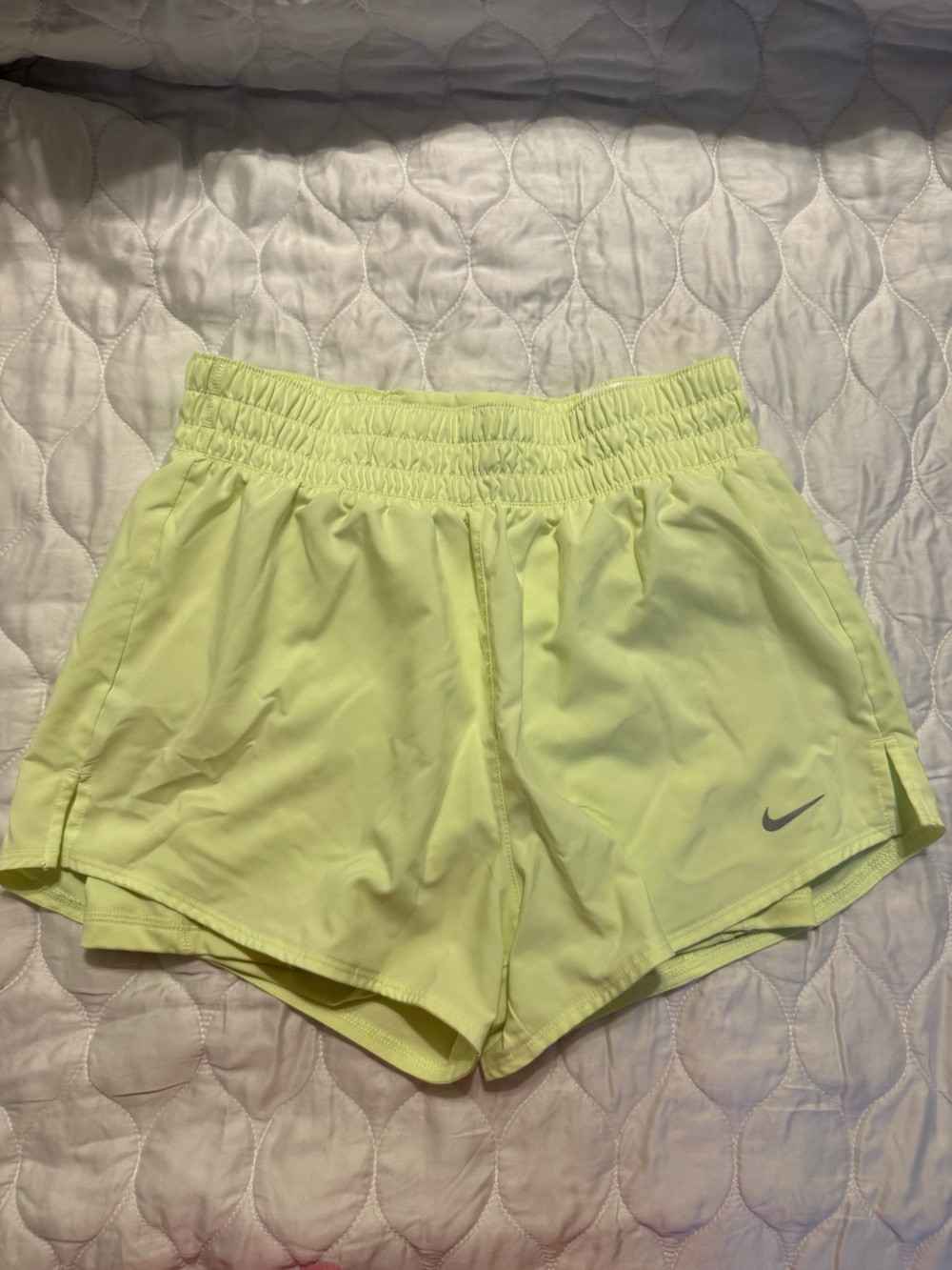 Nike Women’s Neon Lime Athletic Running Shorts